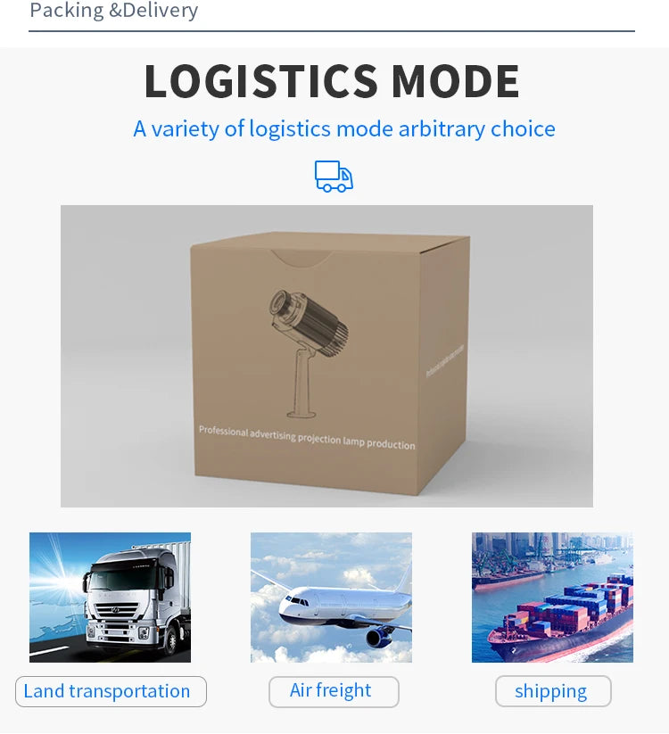 Hot Sale Led Hd Outdoor Ip67 Waterproof Image Projector Custom Gobo Rotary Or Static Advertising Logo Projector