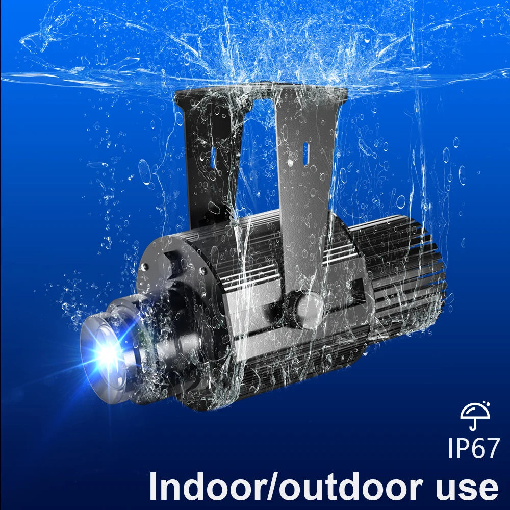 Custom Gobo Projector 100W Advertising Light Outdoor Waterproof IP67 Image Rotational Led Logo Do Projector Shop Entrance Floor