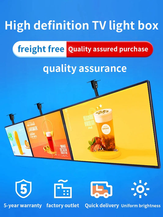 Slim Snap Frame LED Light Box Illuminated Poster Display LED Backlit Menu Board For Restaurant Cafe Shops Wall Mounted Billboard