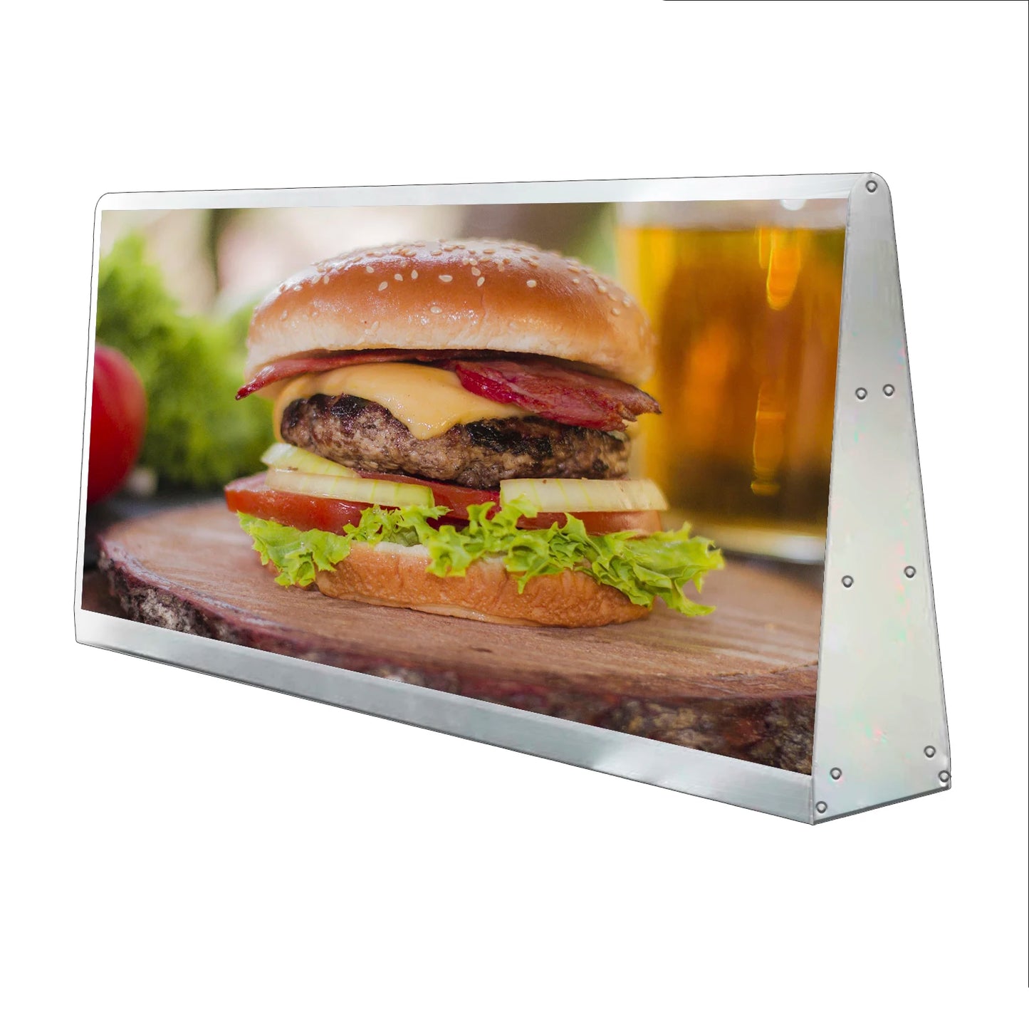Leadleds  Double Sides Car Top Sign Board Scrolling Messages Electronic Sign Free Design Ads for Vehicles Outdoor Waterproof