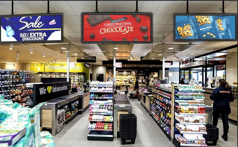 P6 Outdoor LED Sign Full Color 40'' x 18'' WiFi Scrolling LED Display With High Resolution High Brightness Programmable LED Sign