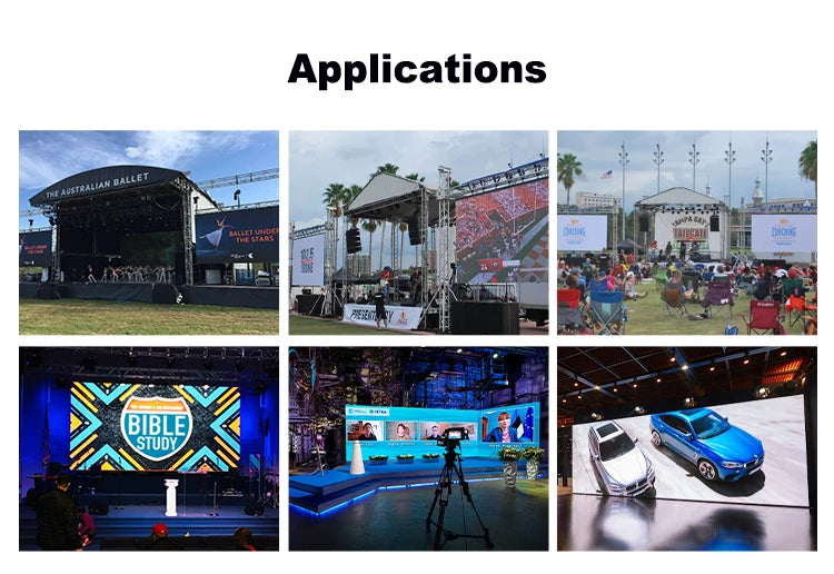 P1.9 P2 P2.5 P2.6 P2.9 P3.9 LED Video Wall Stage Rental Outdoor LED Display Screen Concert Background
