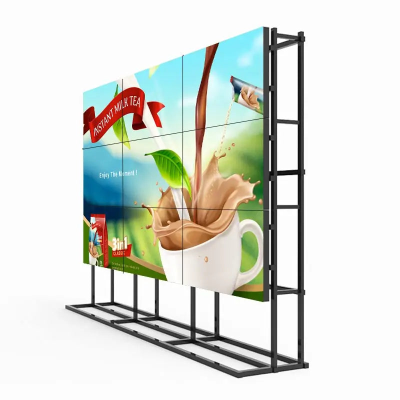 Seamless Lcd  Wall Ultra Narrow Bezel 2x2 3x3 Multi Splicing Screen Advertising Player Digital 4K Display for Displaying Video