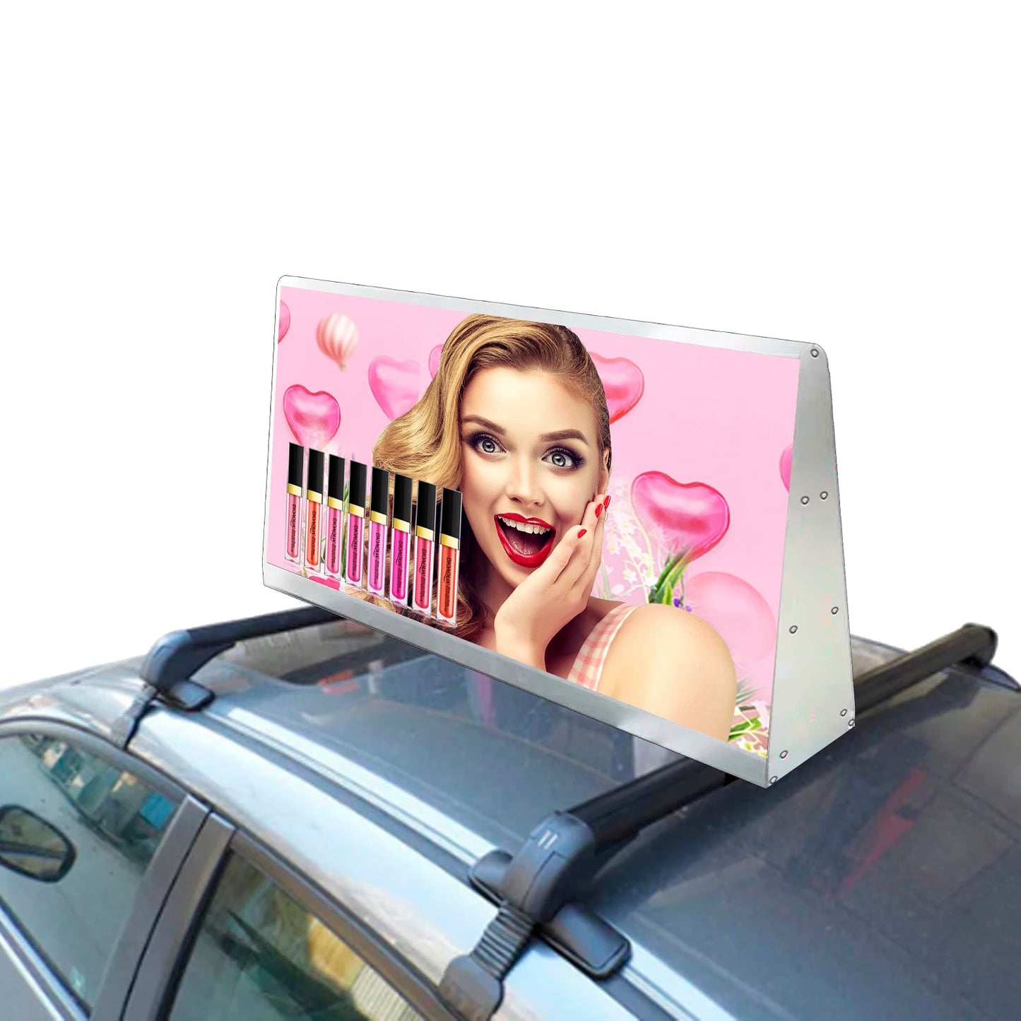Leadleds  Double Sides Car Top Sign Board Scrolling Messages Electronic Sign Free Design Ads for Vehicles Outdoor Waterproof