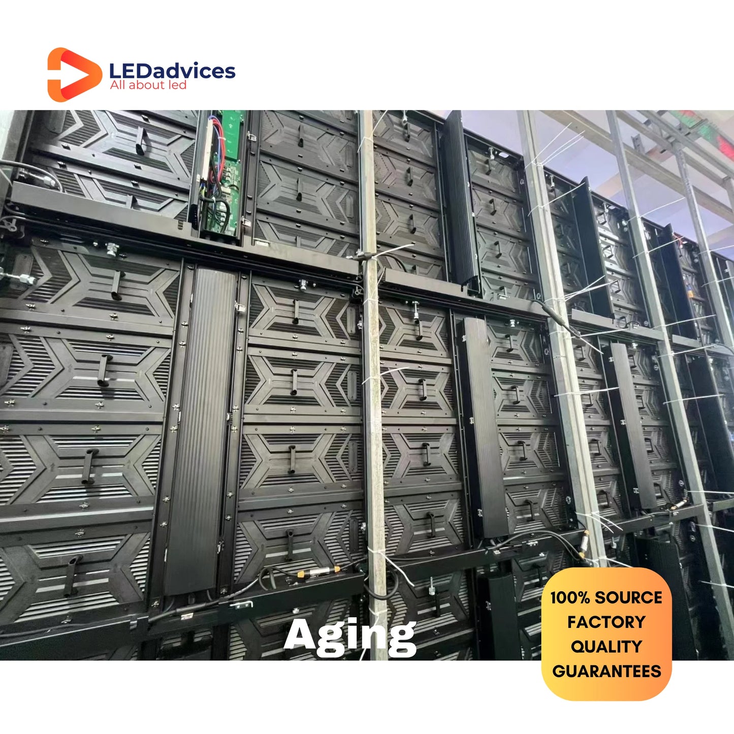 P10 LED Billboard Full Color RGB 1000*1000mm Cabinet Outdoor Advertising SMD HD 3840Hz IP65 Front Maintenance LED Display Wall