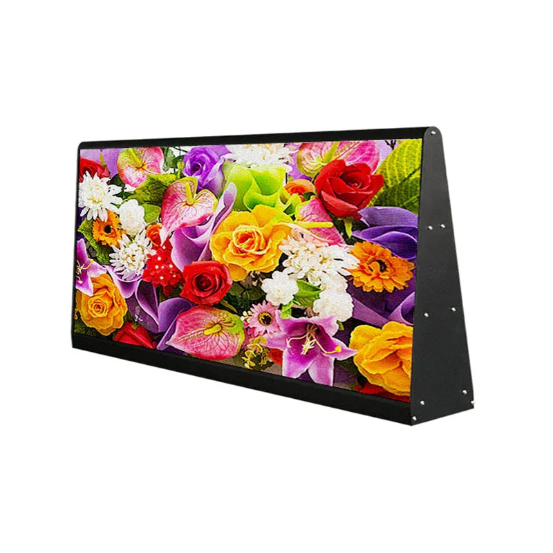 Leadleds  Double Sides Car Top Sign Board Scrolling Messages Electronic Sign Free Design Ads for Vehicles Outdoor Waterproof