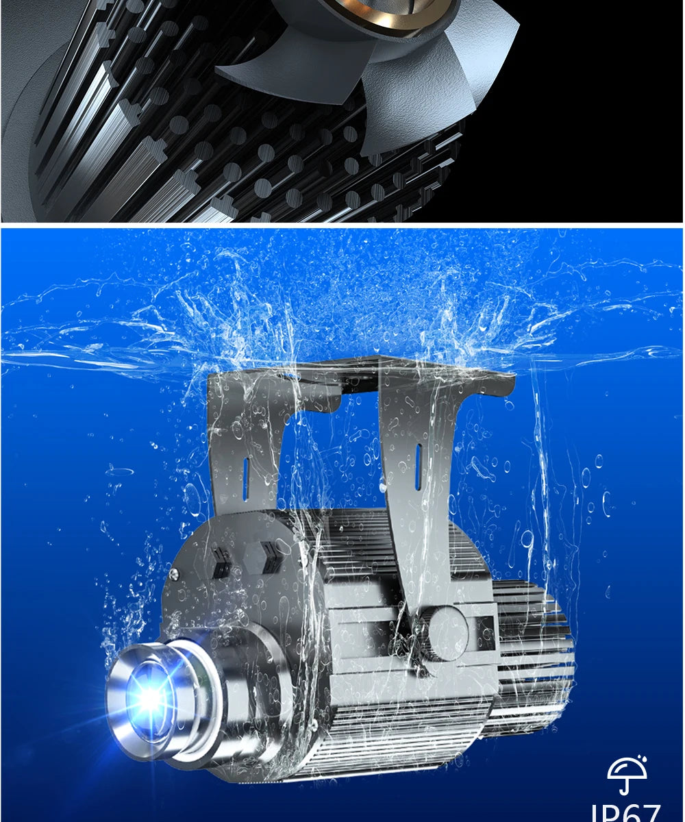 Customed Gobo Projector 120W Advertising Light  Outdoor Hotel Waterproof IP67 Image Rotation Led Logo Do Shop Entrance Floor