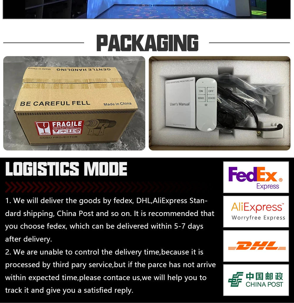 Moving Customed Gobo 35W Advertising Light Outdoor Waterproof IP67 Image Rotation Led Logo Projector Store Entrance Floor