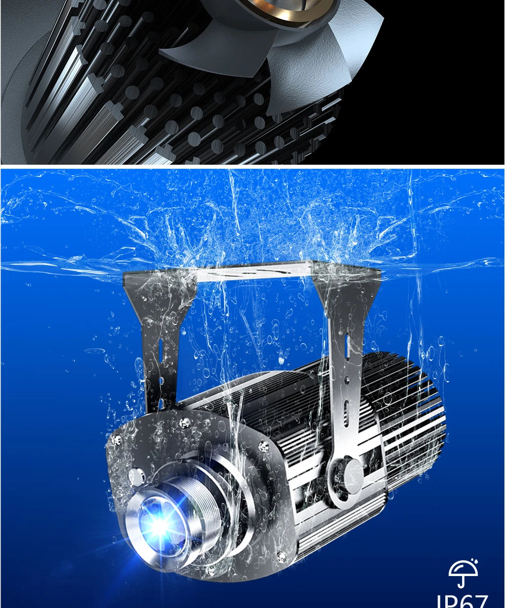 Custom Gobo Projector 150W Advertising Light Welcome Outdoor Waterproof IP67 System Image Rotation Led Logo Shop Entrance Floor