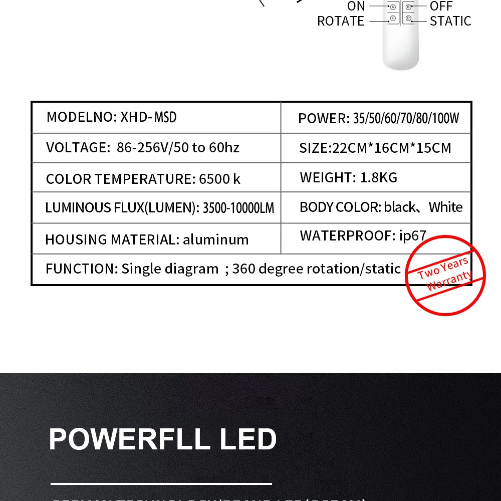 Custom Led HD Gobo Logo Projector Indoor Outdoor Ip67 Waterproof Rotating Advertising Image Projection Light For Floor Wedding