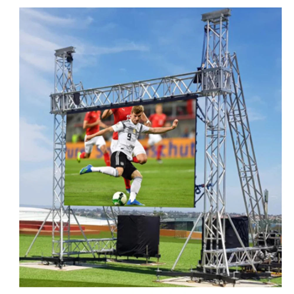 P4.81 outdoor 500 ×1000mm waterproof ultra-high definition LED display screen is used for stage, conference room, etc