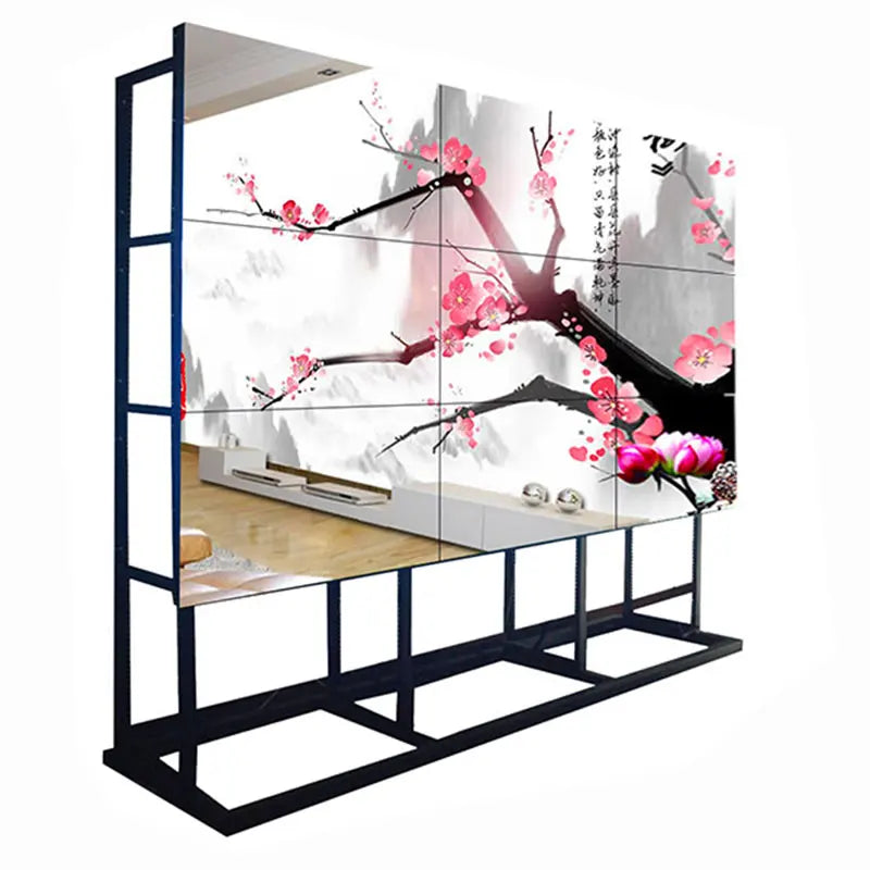 55 Inch Indoor 2x2 3x3 Floor Standing Lcd  Wall With 3.5mm Seam Bezel 4K HD Resolution  Wall