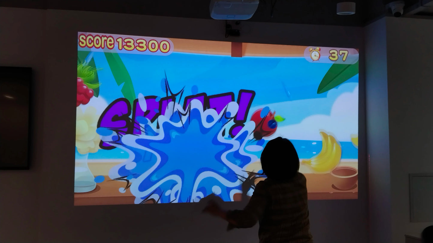 Immersive Games Laser Touch Virtual Screen With Interactive Projection System Multi Kids Playing Amusement Park 22 Wall Games
