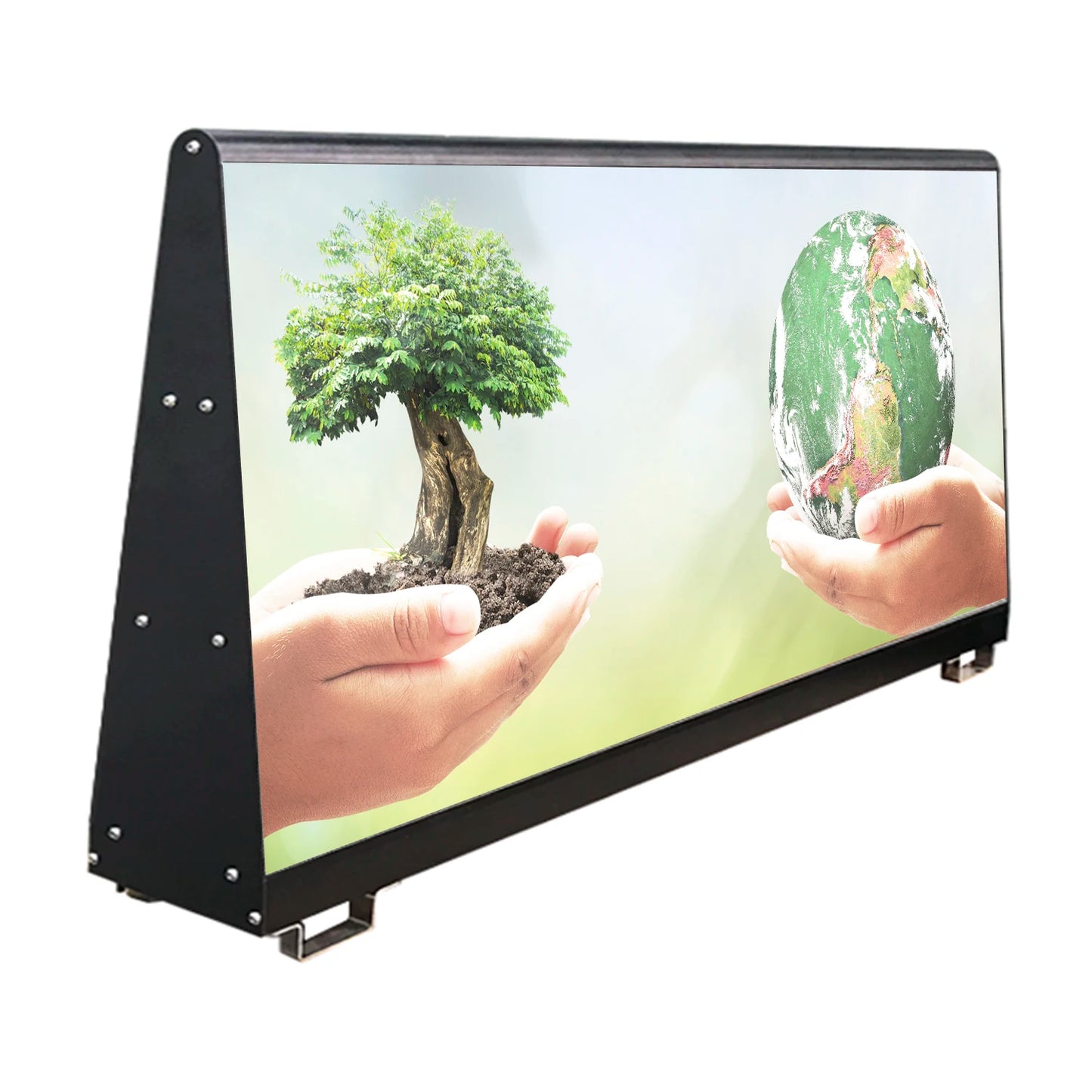 Leadleds  Double Sides Car Top Sign Board Scrolling Messages Electronic Sign Free Design Ads for Vehicles Outdoor Waterproof
