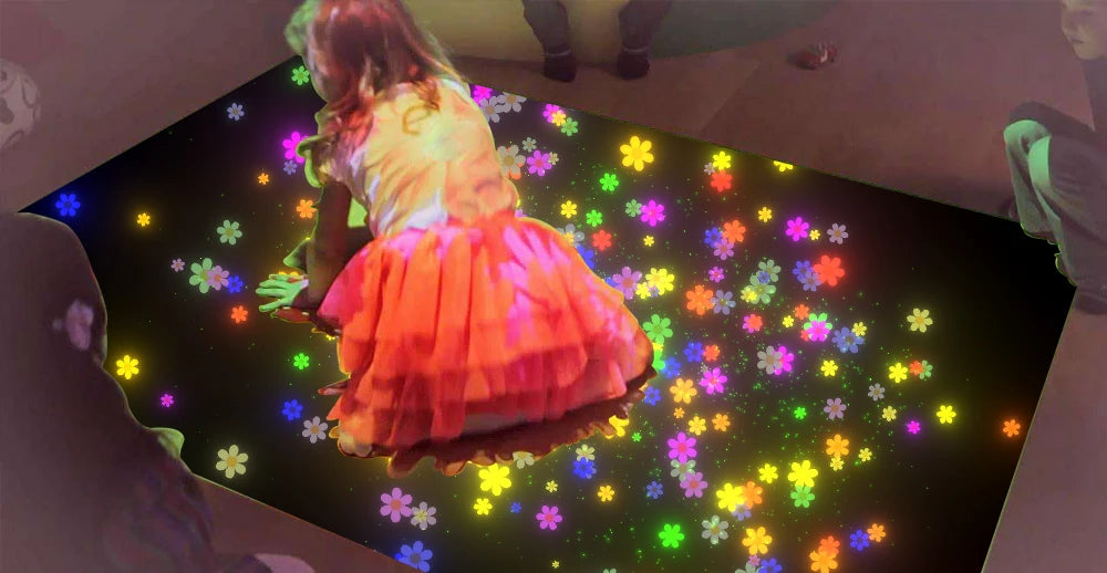 Interactive Whiteboard System 28 Floor Projector Games Multi Finger Touch Screen Smart Board Portable Playground Projection