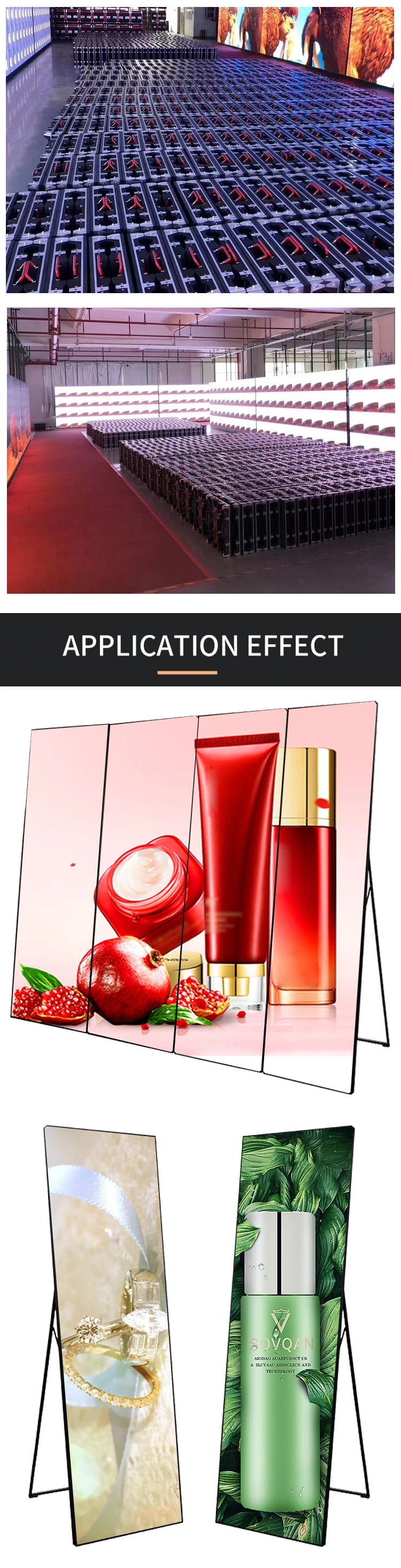 P3 576x1920mm hd outdoor xxxy video tv poster led display modules