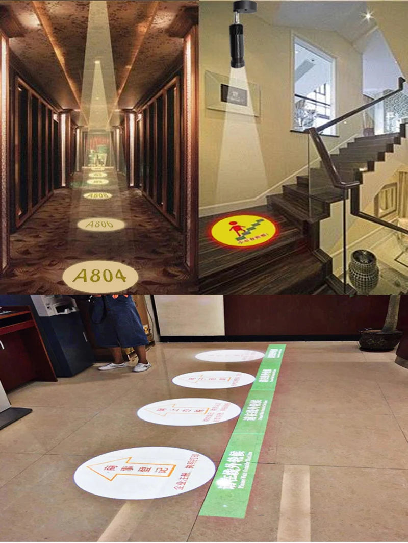 High Definition LED Logo Projector Light Custom Company Logo Lighting Commercial Building Logo Light Projector