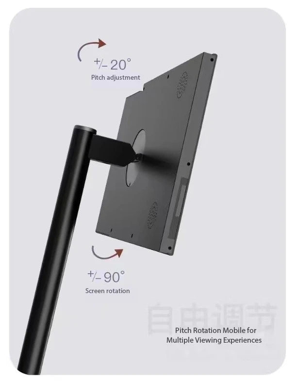 Home Appliances Tv Smart TV 21.5  Portable Mobile Touch Screen Android 12 OS Floor Stand Display Battery for Home Learning