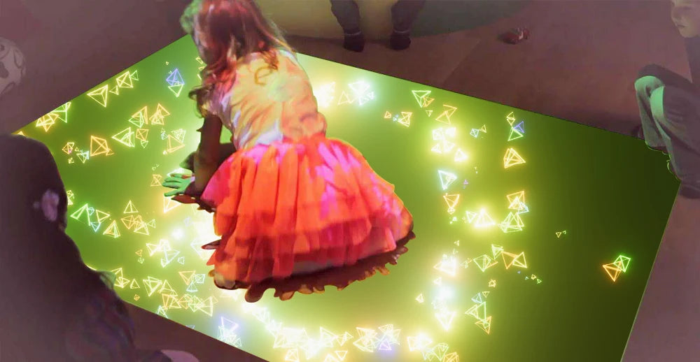 Interactive Whiteboard System 28 Floor Projector Games Multi Finger Touch Screen Smart Board Portable Playground Projection