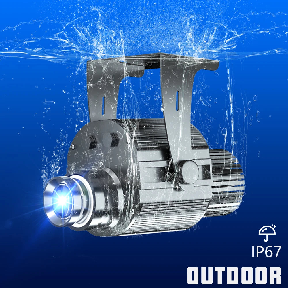 Customed Gobo Projector 120W Advertising Light  Outdoor Hotel Waterproof IP67 Image Rotation Led Logo Do Shop Entrance Floor