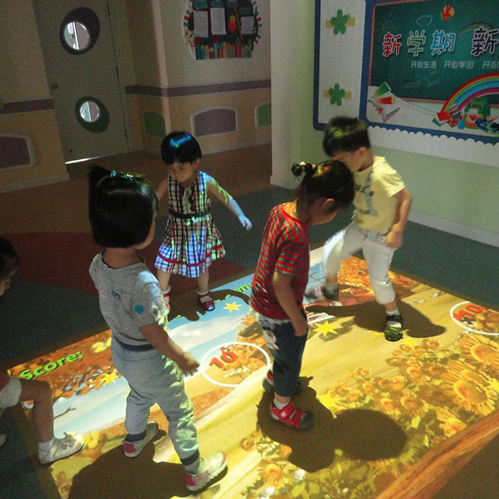 Popular Smartboard Interactive Floor Games Christmas Starry Night Light 3D Projection Whiteboard Screen Store Exhibition Mall