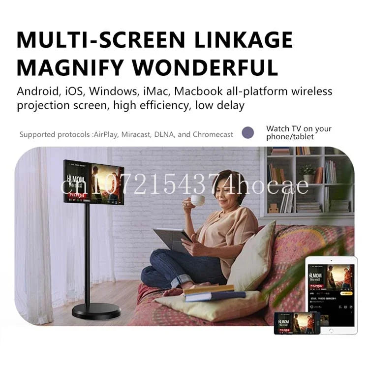 21.5 Inch Battery-power  Stand By Me Tv In-cell Touch Screen Gym Gaming Live Room Smart Tv