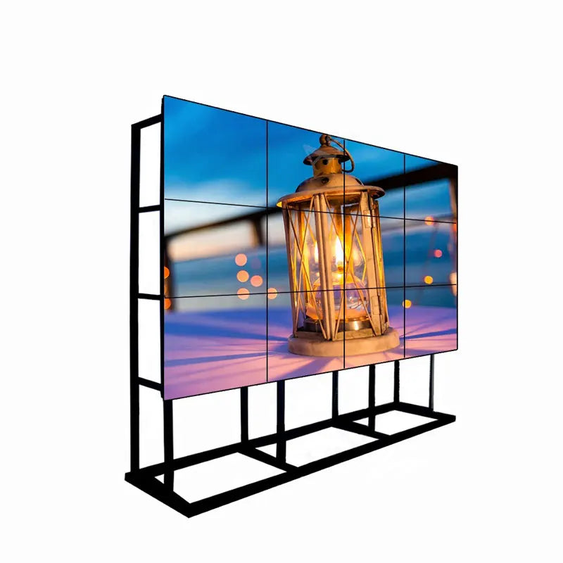 55 Inch Indoor 2x2 3x3 Floor Standing Lcd  Wall With 3.5mm Seam Bezel 4K HD Resolution  Wall