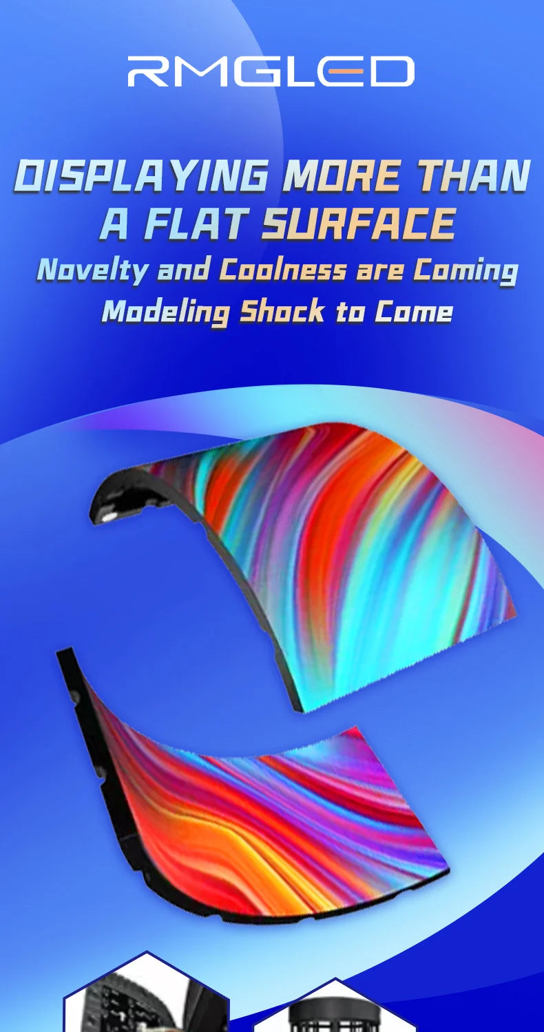 Customized Indoor outdoor Flexible  Video Wall  Led Screen Soft Led display Wall Flexible Curve Led Panel Screen