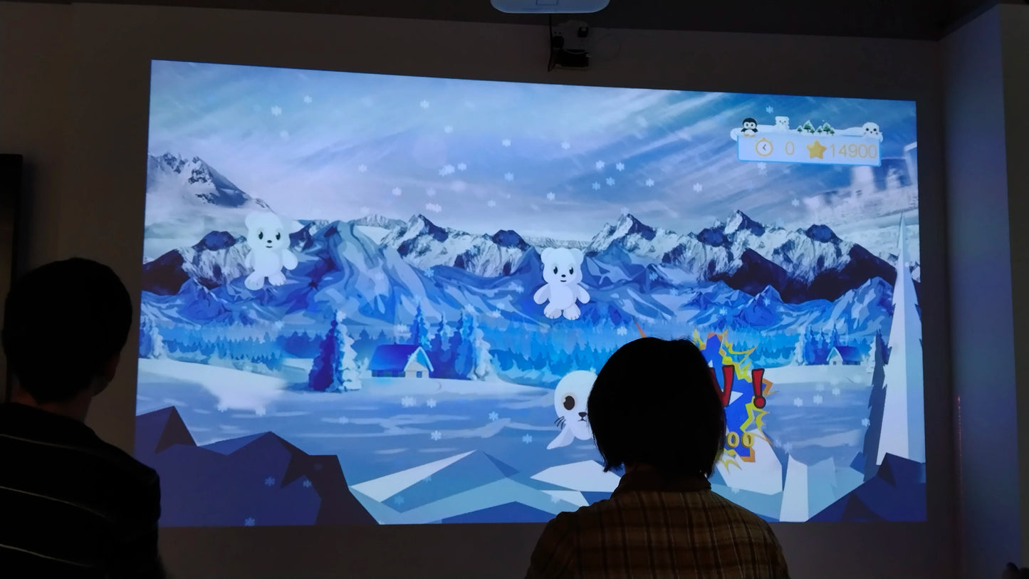 Immersive Games Laser Touch Virtual Screen With Interactive Projection System Multi Kids Playing Amusement Park 22 Wall Games