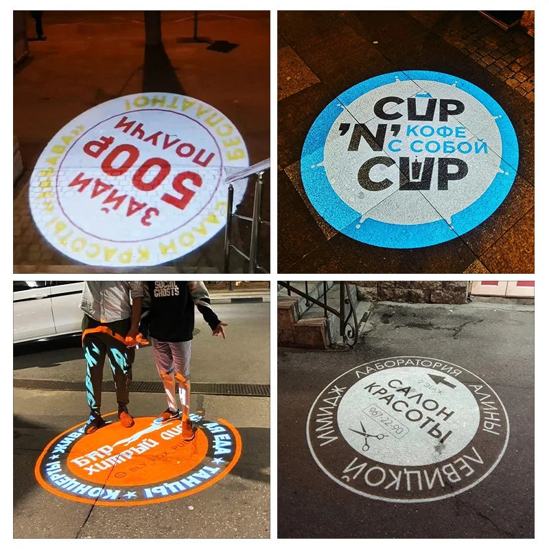 Hot Sale Led Hd Outdoor Ip67 Waterproof Image Projector Custom Gobo Rotary Or Static Advertising Logo Projector