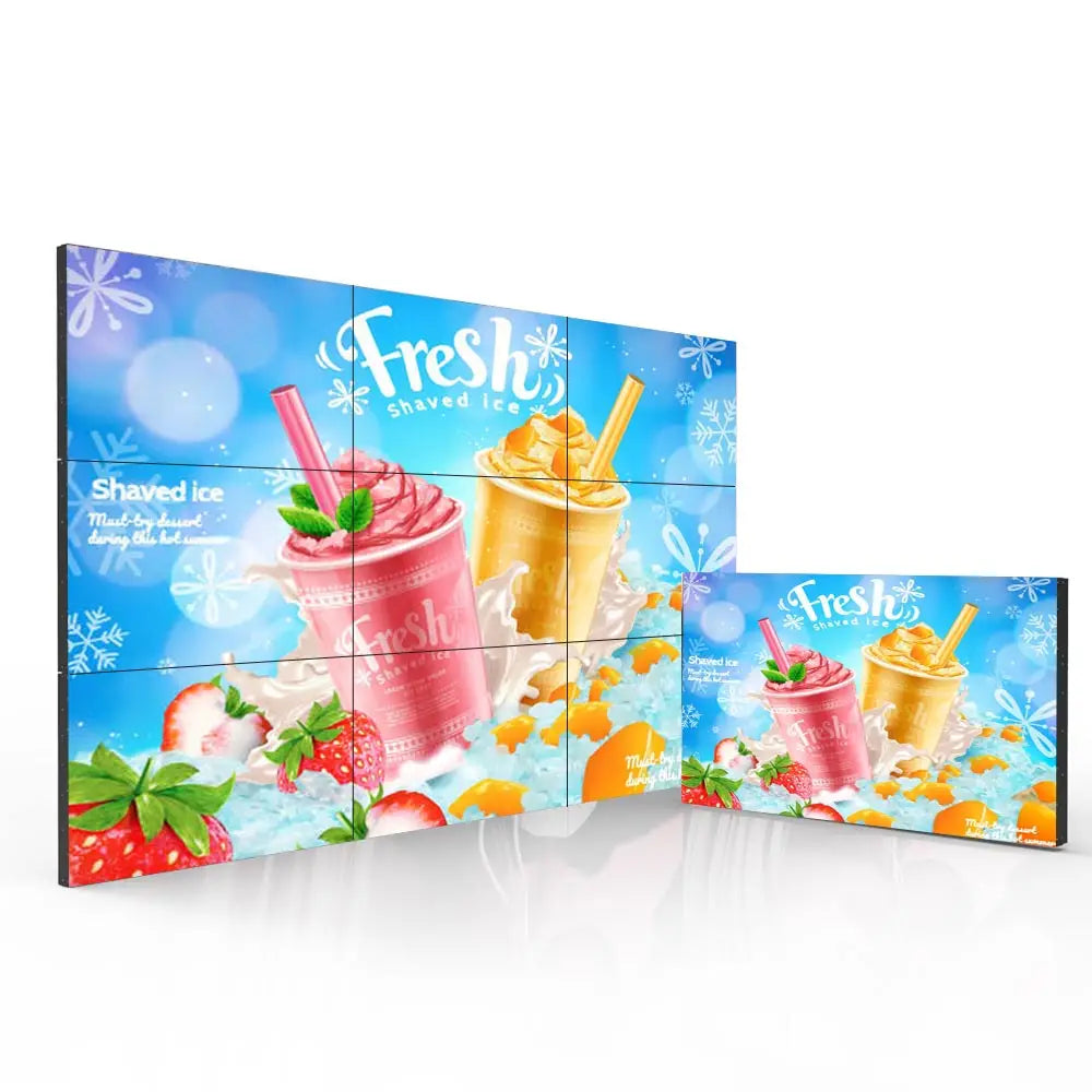 Seamless Lcd  Wall Ultra Narrow Bezel 2x2 3x3 Multi Splicing Screen Advertising Player Digital 4K Display for Displaying Video