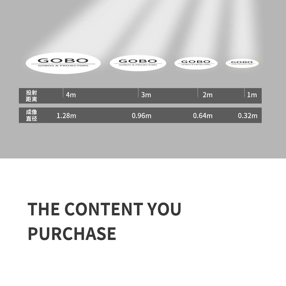 Custom Led HD Gobo Logo Projector Indoor Outdoor Ip67 Waterproof Rotating Advertising Image Projection Light For Floor Wedding