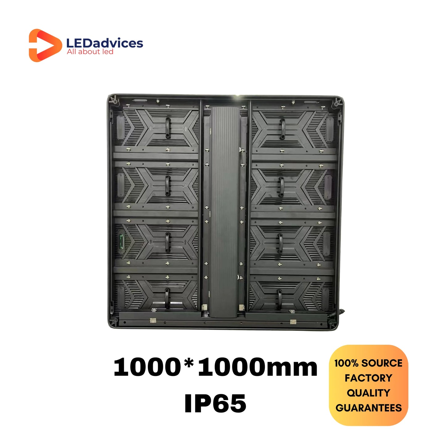 P10 LED Billboard Full Color RGB 1000*1000mm Cabinet Outdoor Advertising SMD HD 3840Hz IP65 Front Maintenance LED Display Wall