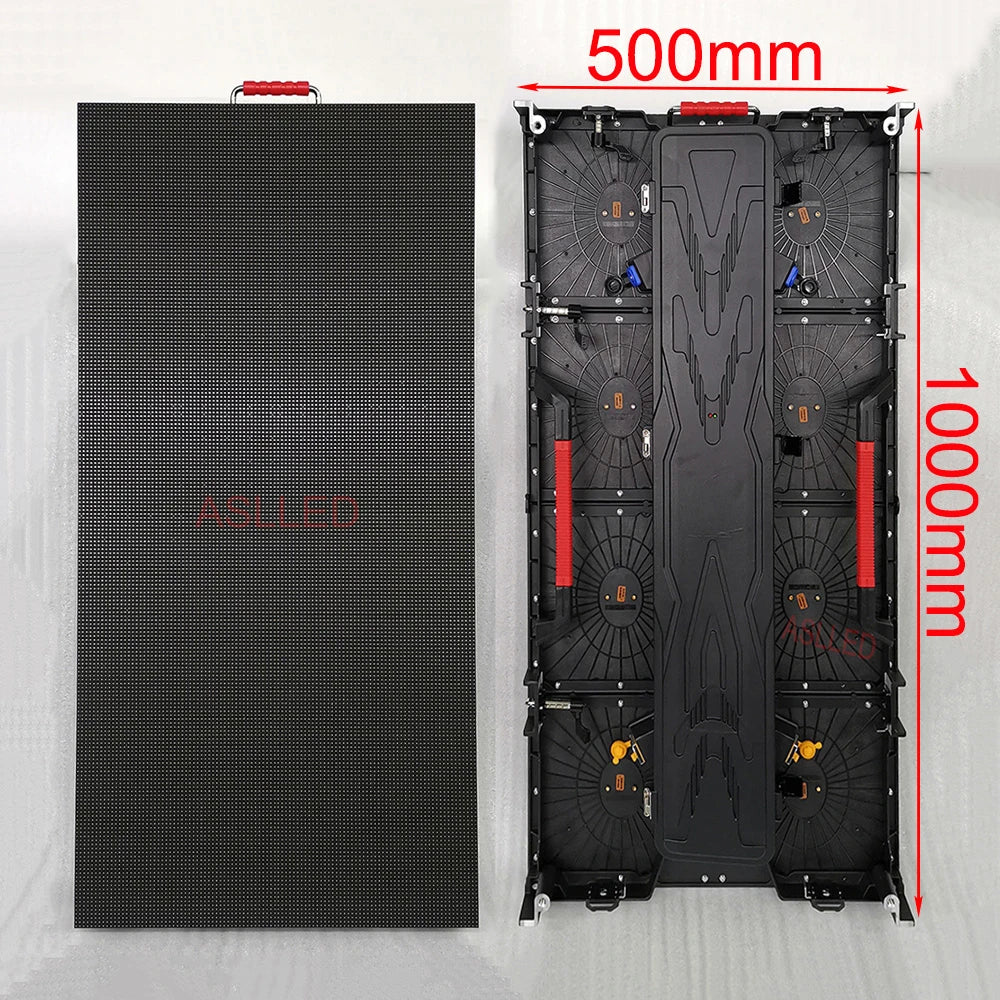 P4.81 outdoor 500 ×1000mm waterproof ultra-high definition LED display screen is used for stage, conference room, etc