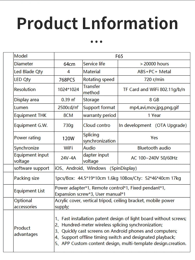 2025 Fashion High Resolution 3d Hologram Fan Wall 65cm Splicing 4*4 4*3 3d Hologram Fan Projector Wall Advertising Led Fan Wall