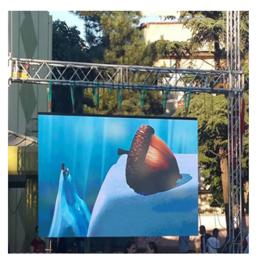 P4.81 outdoor 500 ×1000mm waterproof ultra-high definition LED display screen is used for stage, conference room, etc