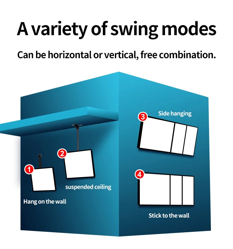 LED Slim Snap Frame Light Box Illuminated Poster Display LED Backlit Menu Board For Restaurant Cafe Shops Wall Mounted Billboard