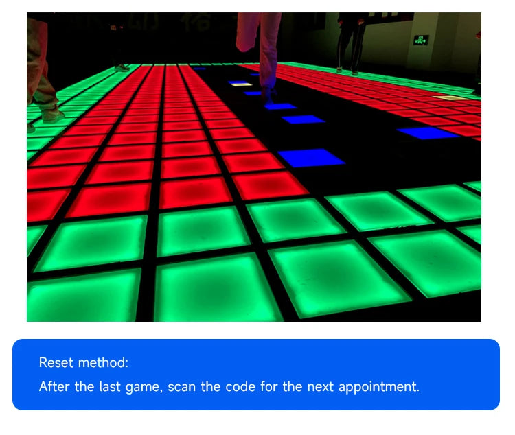 Activategames Floor Tile Light Avoiding Red Light Activating Healthy Sports Large-scale Somatosensory Game   lamp movement