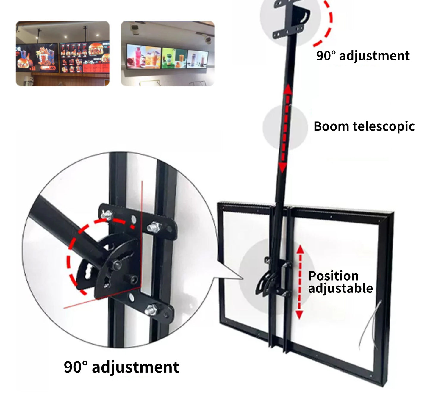 Slim Snap Frame LED Light Box Illuminated Poster Display LED Backlit Menu Board Screen For Restaurant Cafe Shops Wall Billboard